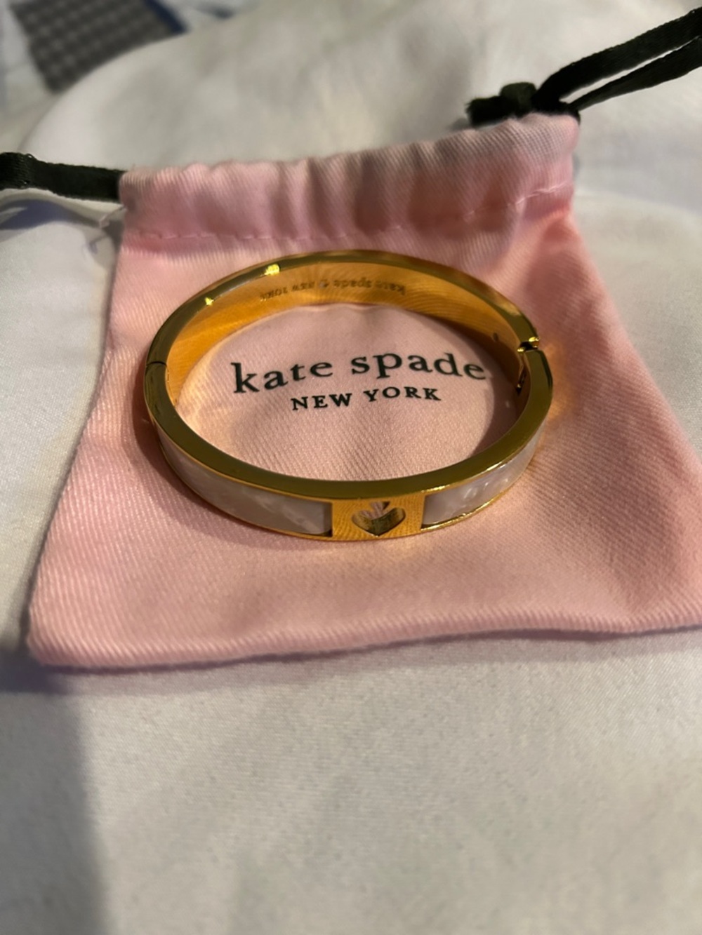 kate spade Gold-tone Bangle White Mother-of-Pearl sophisticated dainty cute